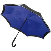 FARE Contrary 7715 windproof paraplu zwart blauw - donkerblauw - stormbestendig - stormparaplu - extra stevig
