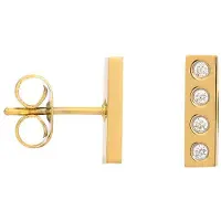 Ixxxi Jewelry-Design Rectangle-Goudkleurig-Dames Oorbellen