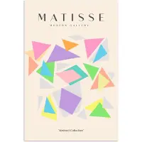 PosterMonkey Poster 60x90 cm - Matisse - Kunst - Regenboog - Pastel - Modern - Posters - Kamer decoratie - Wanddecoratie woonkamer - Muurdecoratie slaapkamer