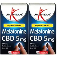 Lucovitaal 2x Melatonine CBD 5mg 30 tabletten