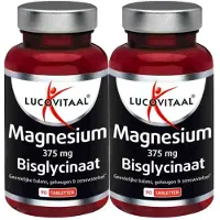 Lucovitaal 2x Magnesium 375mg Bisglycinaat 90 tabletten