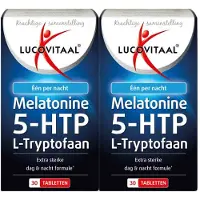 Lucovitaal 2x Melatonine 5-htp L-tryptofaan 30 Tabletten
