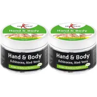 Lucovitaal 2x Hand En Body Crème Echinacea & Aloë Vera 250 Ml