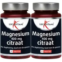 Lucovitaal 2x Magnesium Citraat 400mg 30 Tabletten