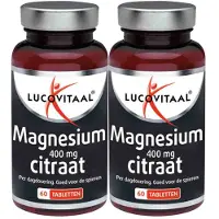 Lucovitaal 2x Magnesium Citraat 400mg 60 tabletten