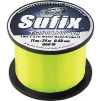 Sufix Tritanium 1/4 Lb Spoel | Neon Chartreuse 0.37mm Neon Chartreuse