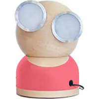Kubbick GoggleLamp Mr Watt - Tafellamp - LED - Rood Hout