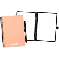 Bambook Colourful uitwisbaar notitieboek - Roze - A5 - Dotted pagina's - Duurzaam, herbruikbaar whiteboard schrift - Met 1 gratis stift