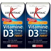 Lucovitaal 2x Vitamine D3 75mcg Forte 365 capsules