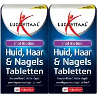 Lucovitaal 2x Huid Haar Nagels Met Biotine 60 Tabletten