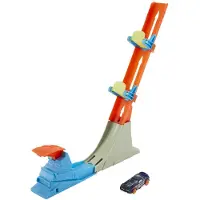 Hot Wheels Vertical Power Launch Baan met Auto