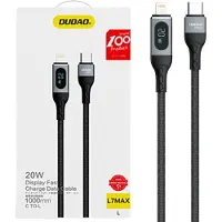 Dudao - USB - Type C - Lightning-kabel snelladen PD 20W 1m zwart - (L7MaxL)
