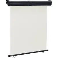 vidaXL Balkonscherm 145x250 cm crèmekleurig