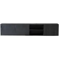 Giga Meubel Zwevend Tv-meubel Zen Zwart 200cm 3-deurs