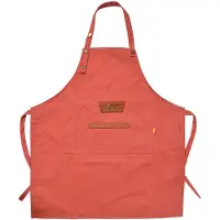Clayre & Eef Keukenschort 78x70 cm Roze Polyester Roze