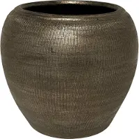 HS Potterie Bloempot Phoenix - d19 x h17cm - Zilver