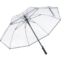FARE Pure 2333 transparante doorzichtige XL paraplu blauw 120 centimeter - donkerblauw - doorschijnend windproof windvast stormvast stormparaplu