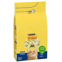 Friskies 4x droogvoer voor katten - zalm, tonijn & groenten - kattenbrokken voor gesteriliseerde katten- 1.5kg