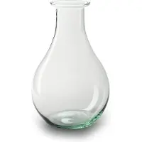 Jodeco Bloemenvaas Theresa - helder transparant - eco glas - 15 x 25 cm - Sierlijke kruik vorm