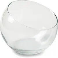 Jodeco Bloemenvaas Bobby - helder transparant - glas - 12,5 x 10 cm - bol vaas/schaal