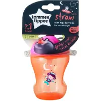 Tommee tippee - Cup - Training Straw cup - girl- 230 ml- 7m+ Roze