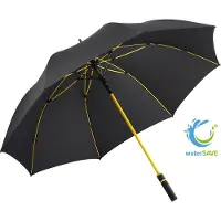 FARE Style 2384 xxl windproof stokparaplu zwart geel 130 centimeter stormparaplu windproof stormbestendig windbestendig