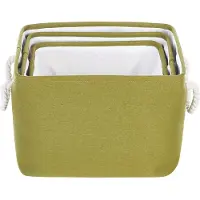Beliani DARQAB - Manden set van 3 - Wit - Polyester