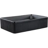 Beliani GELDO - Wastafel - Zwart - 50 x 34 cm - Keramiek