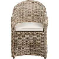 Beliani SUSUA II - Tuinstoel - Naturel - Rotan
