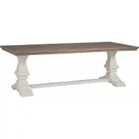 Tower Living Toscana - Klooster - dining table 220x100 KD (Wit, 220x100x78cm)
