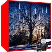 Ruhhy LED Meteoorregen Lichtslingers 50cm - Magische Koel Witte Verlichting