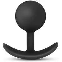 Anal Adventures Platinum - vibrerende buttplug - siliconen - zwart