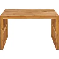Beliani BELLANO - Tuintafel - Lichthout - 120 x 70 cm - Acaciahout