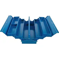 Bgs Gereedschapskisten, Metalen gereedschapskist leeg 420 x 200 x 200 mm 5 vakken
