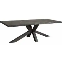 Tower Living Sovana Live-edge dining table 260x100 - top 5 (Zwart, 260x100x78cm)
