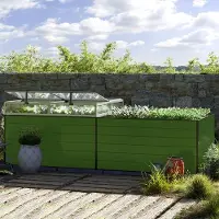 GFP 297 x 77 x 77 cm Moestuinbak, Aluminium (geanodiseerd)