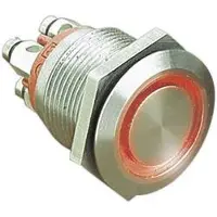 BULGIN MPI002/TERM/RD MPI002/TERM/RD Vandalismebestendige druktoets 24 V/DC 0.05 A 1x uit/(aan) Moment Rood (Ø x l) 22 mm x 31 mm IP66 1 stuk(s)