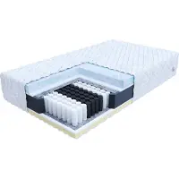 FDM LUMINO Matras 90x200 cm - Hoogte 29 cm H2 en H3 - Pocketvering Matrassen - Dubbelzijdig - 7 zones - Antiallergisch