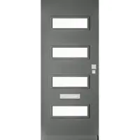 Skantrae Voordeuren SKN 658 Iso satinato glas | massief hardhout | Deurengigant.nl