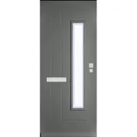 Skantrae Voordeuren SKN 660 Iso satinato blanke bies glas | massief hardhout | Deurengigant.nl