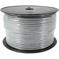 Goobay CAT 6 netwerkkabel, U/UTP, AWG 24/7, gevlochten, PVC, grijs, 100 meter