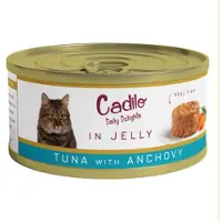 Cadilo Daily Delights - tonijn met ansjovis in gelei - natvoer kat (70 g) 2 verpakkingen (12 x 70g)