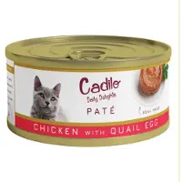 Cadilo Daily Delights - kip met kwartelei paté - natvoer kat (70 g) 4 verpakkingen (24 x 70g)