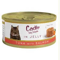 Cadilo Daily Delights - tonijn met zalm in gelei - natvoer kat (70 g) 4 verpakkingen (24 x 70g)