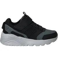 SKECHERS Uno Lite Gridstill jongens sneakers zwart maat 35