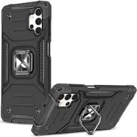 Wozinsky - Ring - Armor Armored Hybrid Case Cover + Magnetische Houder voor Samsung Galaxy A13 5G Zwart