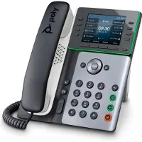 HP Poly Poly Edge E300 IP PH PoE-e, Telefoon, Zwart, Grijs, Wit