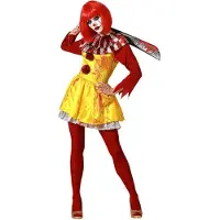 Atosa Halloween Clown Kostuum Geel M-L