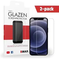 BMAX 2-pack iPhone 12 Glazen Screenprotector