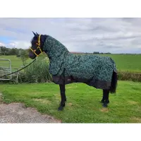 GPD Regendeken luxe met vaste hals 300gram Green/swirl Buitendeken-215